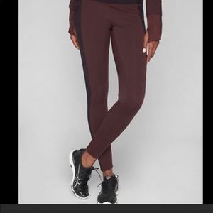 Athlete two toned polartec fleece leggings